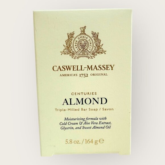 Caswell Massey Centuries Almond Triple Milled Bar Soap 5.8 Oz - Picture 1 of 3